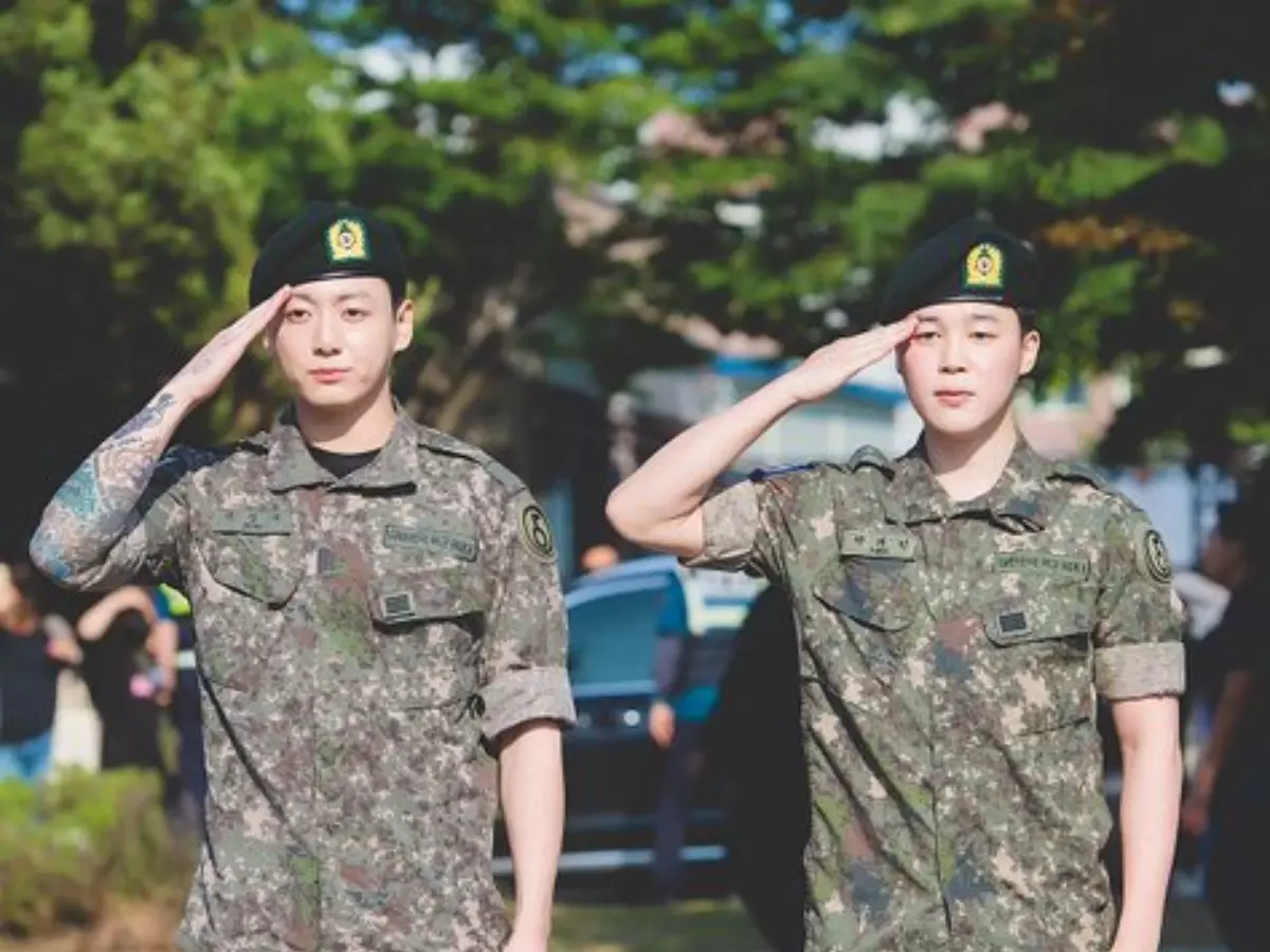 Jimin and Jungkook officially discharged from the military Jimin and Jungkook officially discharged from the military