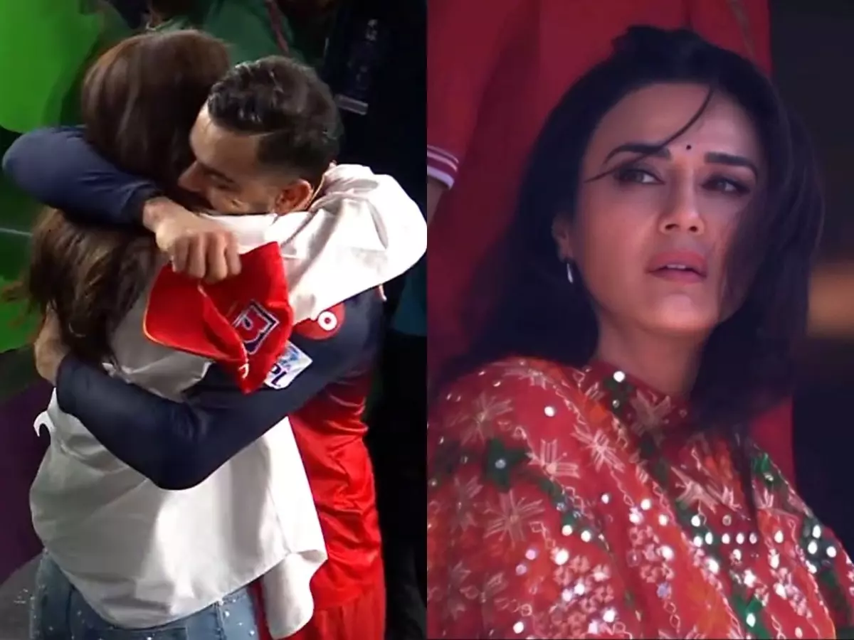 Virat-Anushka¡¯s hug goes viral, but fans feel for Preity Zinta Virat-Anushka¡¯s hug goes viral, but fans feel for Preity Zinta