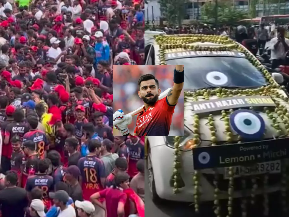 IPL 2025 Final From Virat Kohli chants in Ahmedabad to a nimbu-mirchi car in Bengaluru!RCB fan frenzy grips India IPL 2025 Final From Virat Kohli chants in Ahmedabad to a nimbu-mirchi car in Bengaluru!RCB fan frenzy grips India