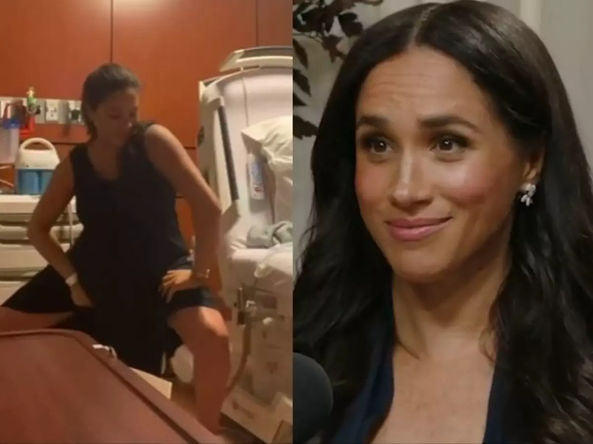 Meghan Markle shuts down trolls over viral delivery room dance video | Credit: X | @LyleSckeepers and @HGTudorKTN Meghan Markle shuts down trolls over viral delivery room dance video | Credit: X | @LyleSckeepers and @HGTudorKTN