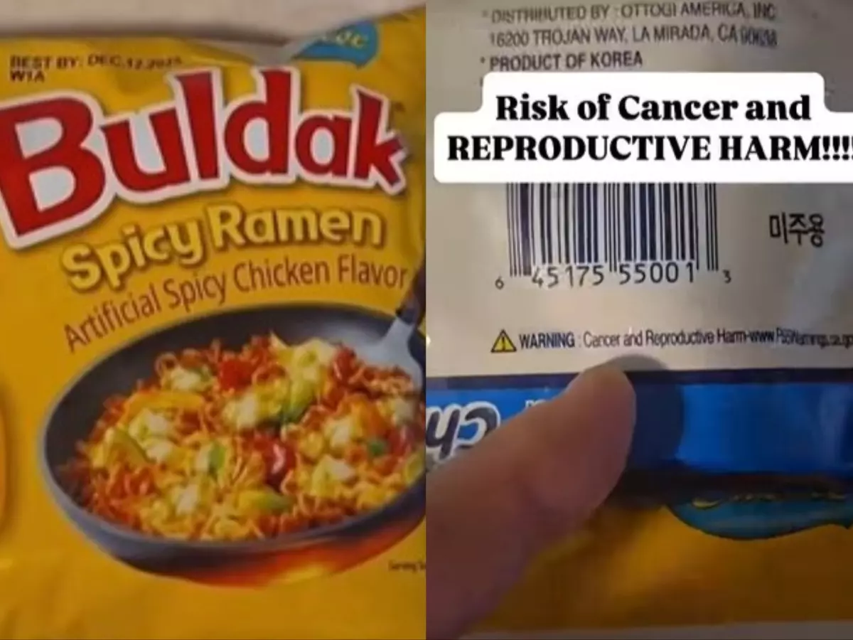Ramen noodles come with cancer warning? Check here | Credit: Instagram | @omggotworms Ramen noodles come with cancer warning? Check here | Credit: Instagram | @omggotworms