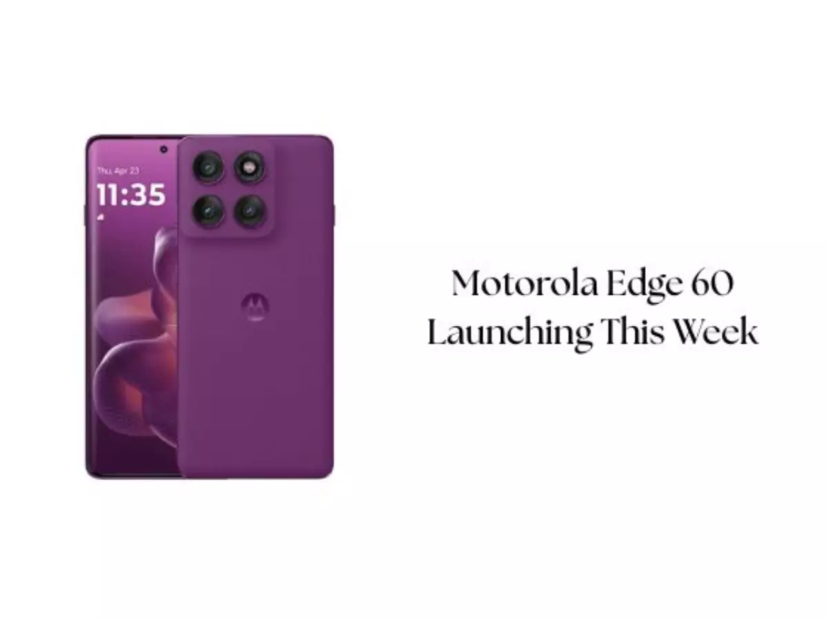 Motorola Edge 60 Set to Launch in India this Week Motorola Edge 60 Set to Launch in India this Week