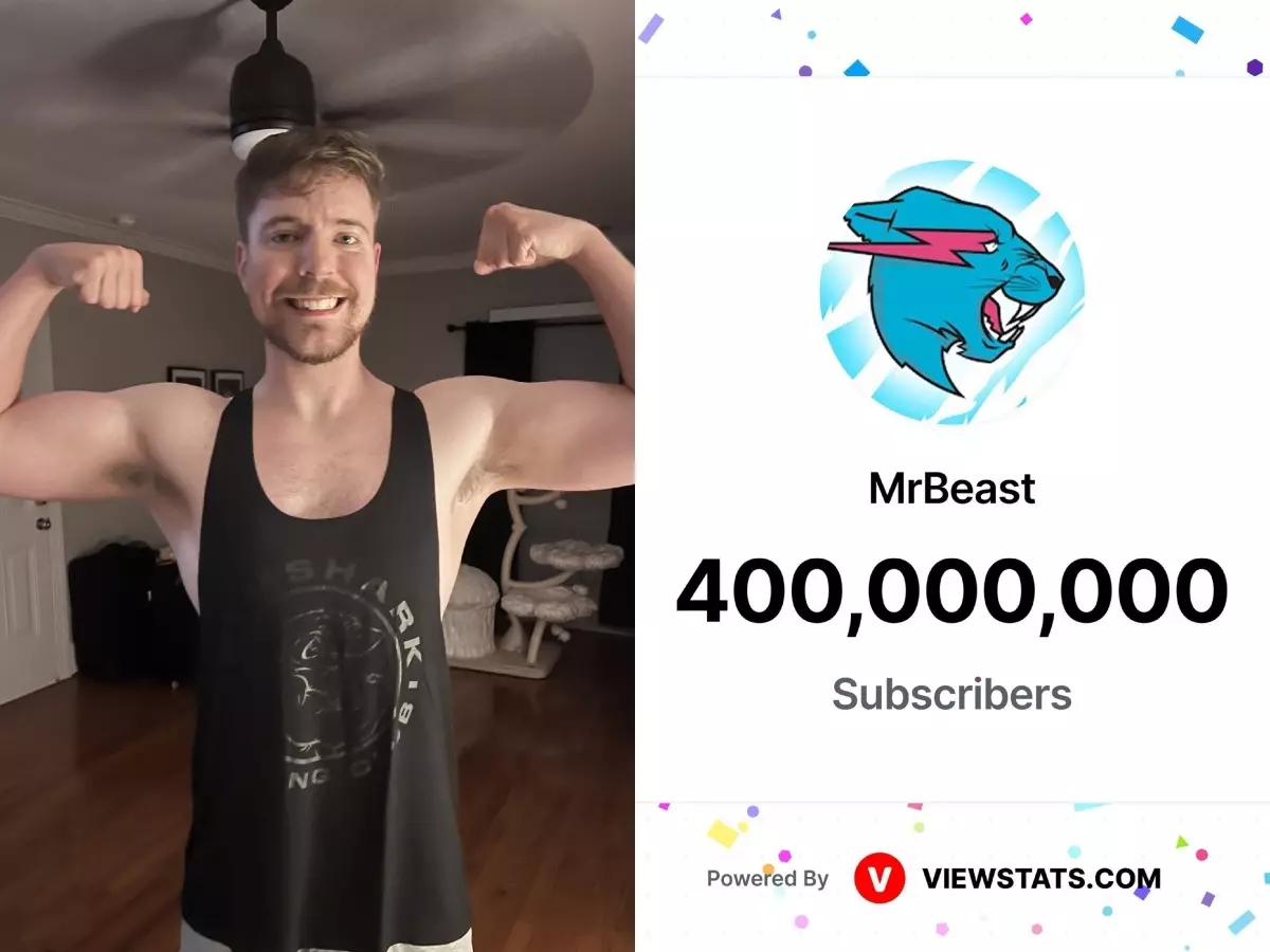 MrBeast celebrates 400M YouTube subscribers with heartfelt message MrBeast celebrates 400M YouTube subscribers with heartfelt message