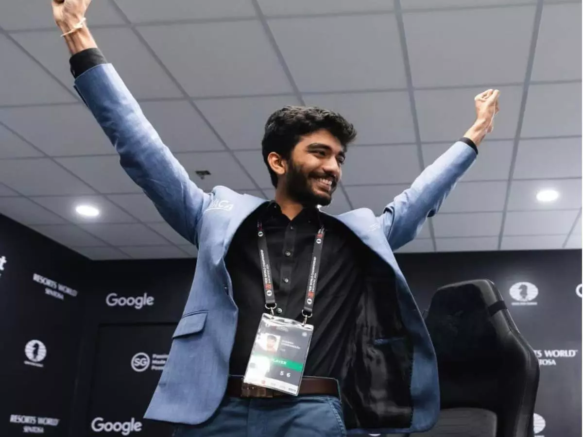 D Gukesh trolled with racist curry slurs after winning | Credit: X/dgukesh D Gukesh trolled with racist curry slurs after winning | Credit: X/dgukesh