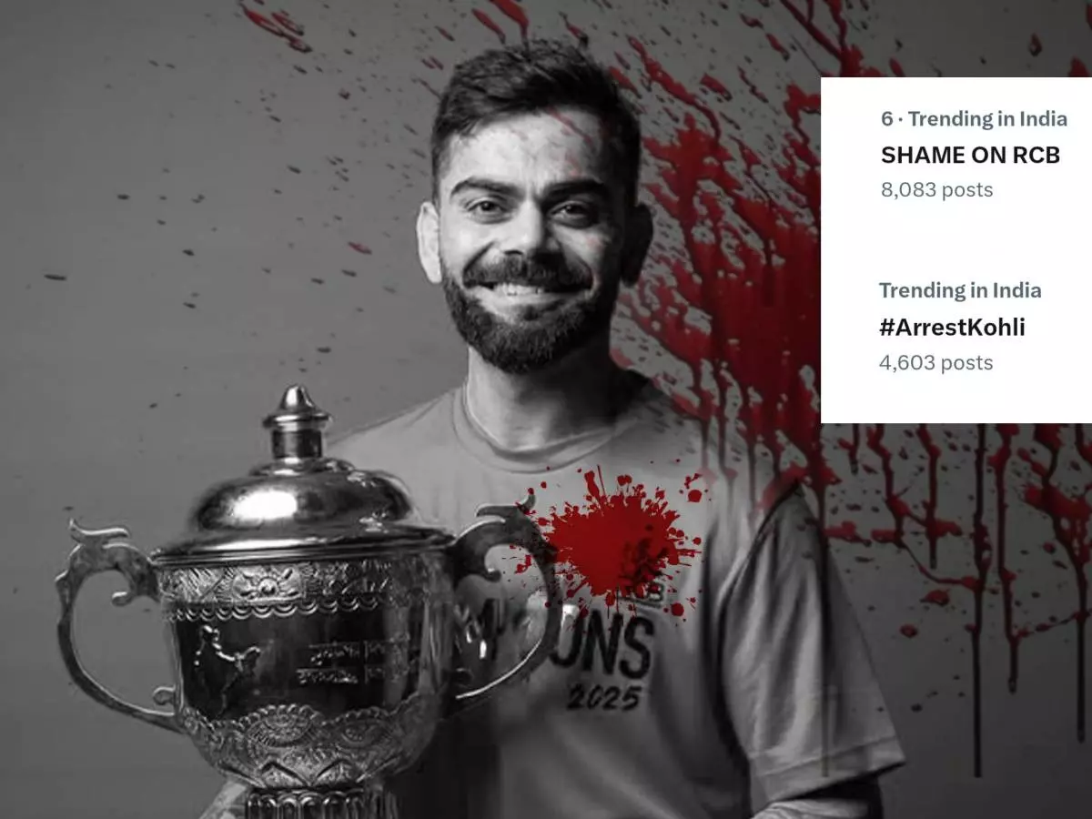 Why arrest Virat Kohli is going viral amidst tragic stampede | Credit: X/dhonihq Why arrest Virat Kohli is going viral amidst tragic stampede | Credit: X/dhonihq