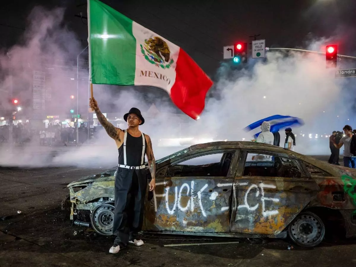 LA burns under Trump¡¯s orders: Immigration raids ignite protests | Credit: X LA burns under Trump¡¯s orders: Immigration raids ignite protests | Credit: X