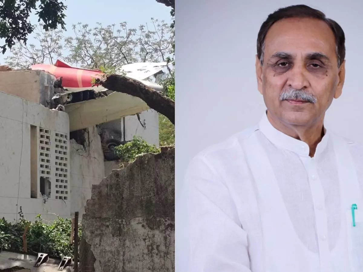 Vijay Rupani feared among 242 as Air India London flight crashes Vijay Rupani feared among 242 as Air India London flight crashes | Credit: X