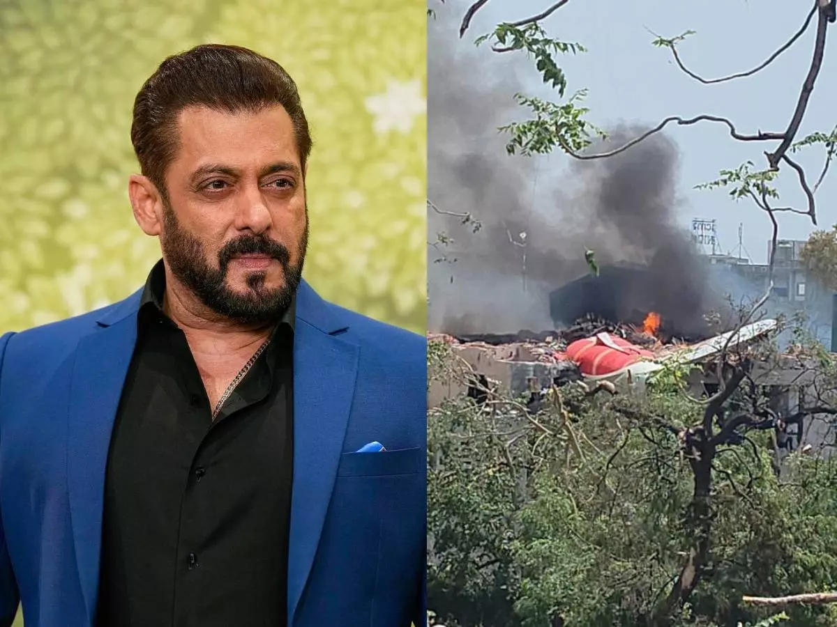 Air India Ahmedabad crash prompts Salman Khan to cancel event | Credit: X Air India Ahmedabad crash prompts Salman Khan to cancel event | Credit: X
