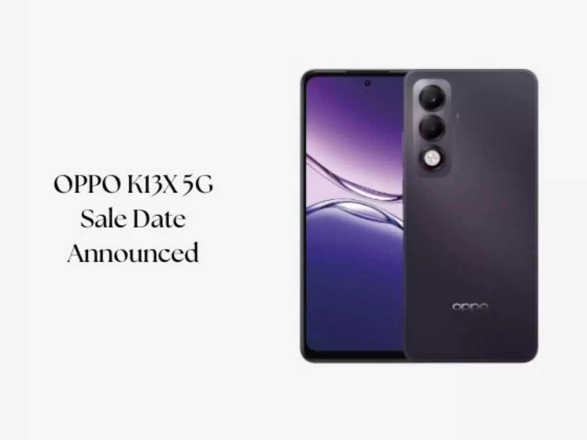 OPPO K13x 5G sale date announced in India OPPO K13x 5G sale date announced in India