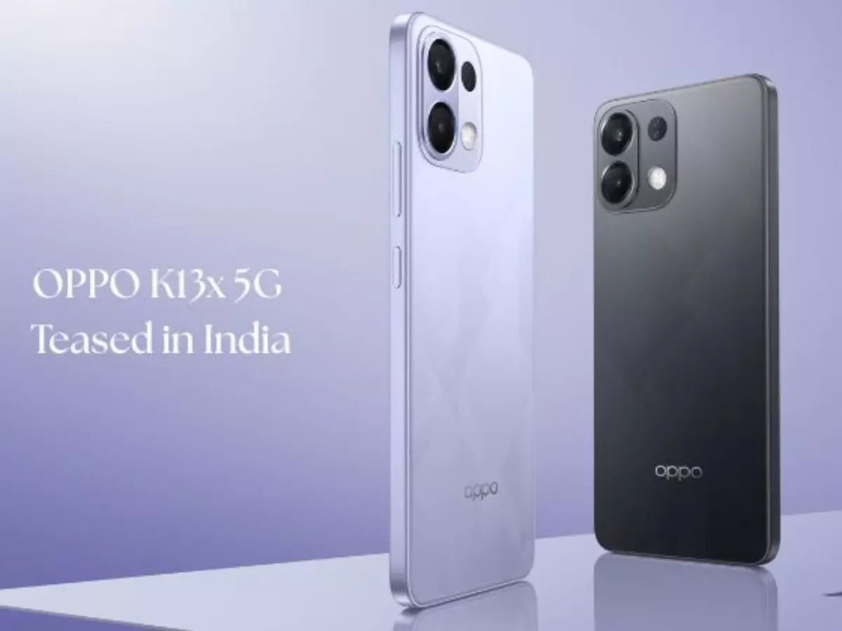 Oppo K13x 5G India Launch Tipped With Sleek Design, 6000mAh Battery 1 OPPO K13x 5G India launch confirmed: Expected to debut with MediaTek Dimensity 6300 chipset, 6,000mAh battery, 50MP main lens, and more