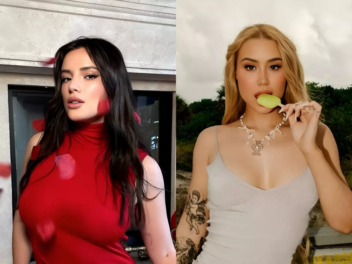 Bella Thorne and Iggy Azalea Bella Thorne and Iggy Azalea
