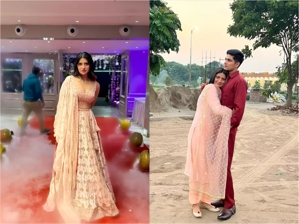 Shahneel Gill with Shubman Gill Shahneel Gill with Shubman Gill