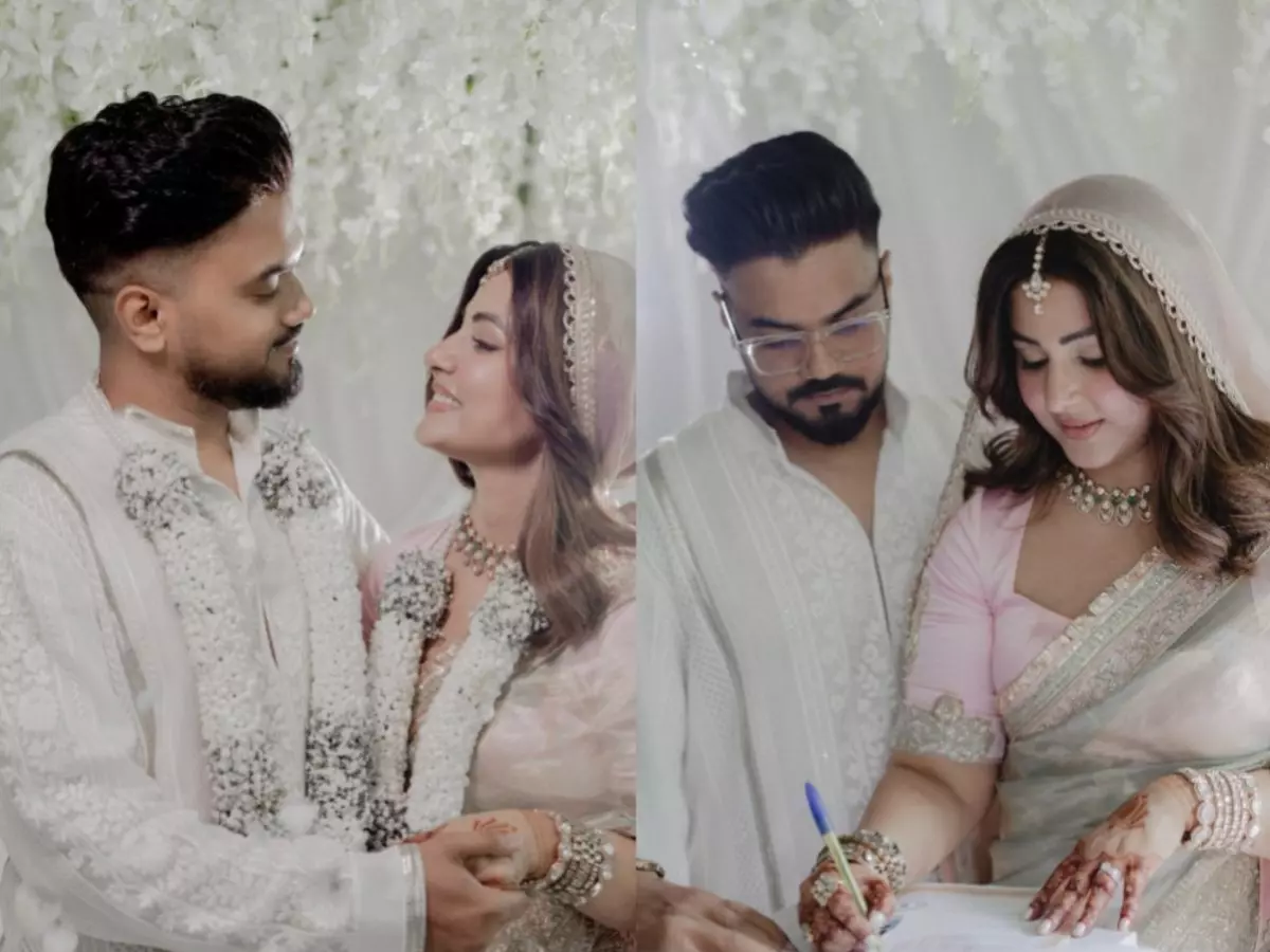 Hina Khan marries Rocky Jaiswal amid cancer battle, says ¡®our union is sealed in love and law¡¯ on Instagram Indiatimes