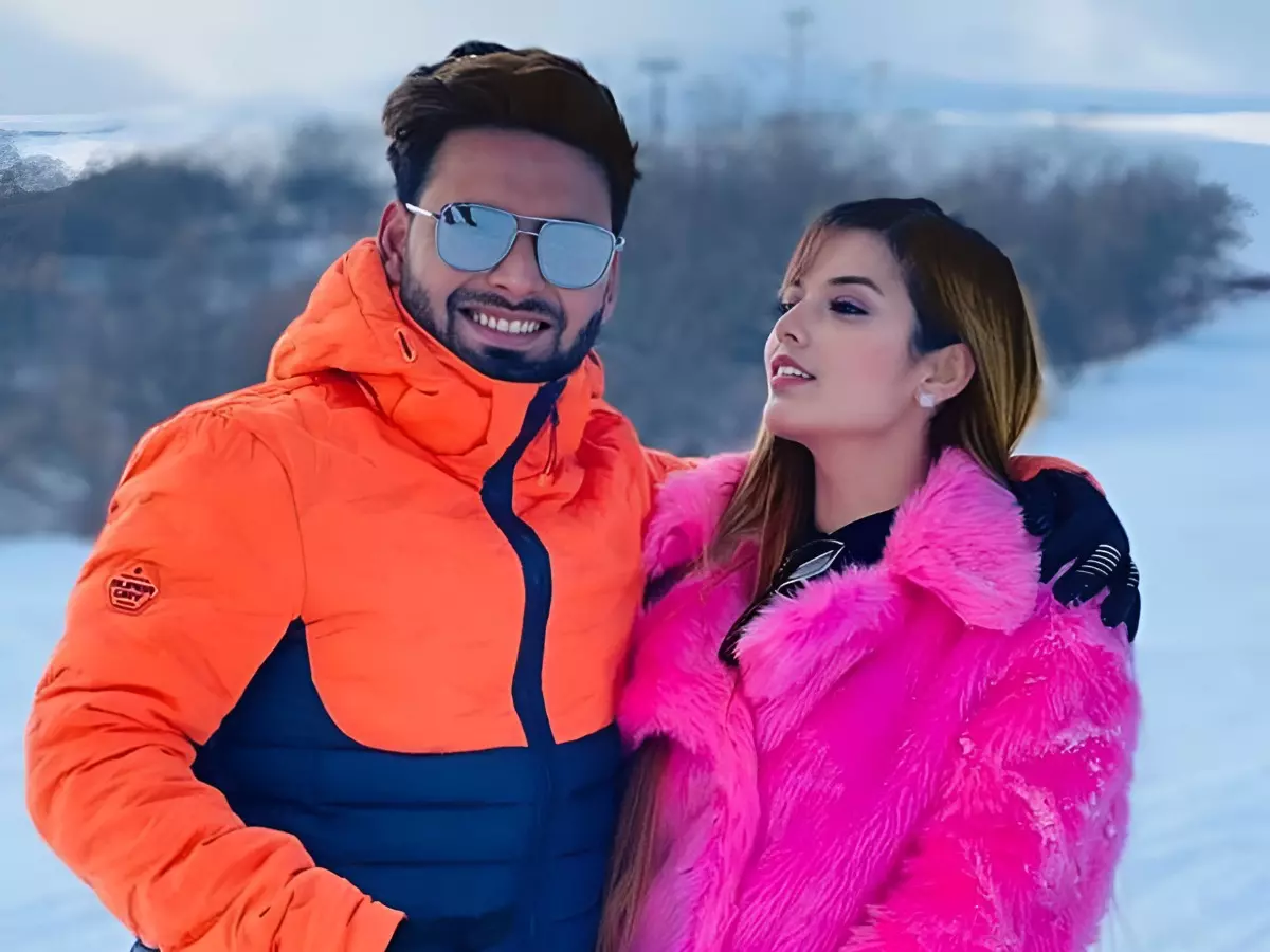 Rishabh Pant with Isha Negi Rishabh Pant with Isha Negi