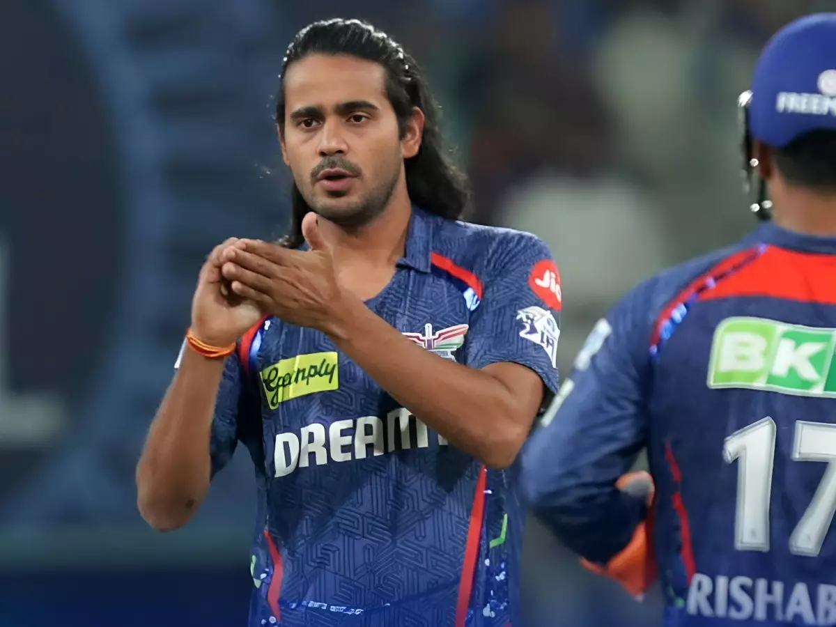 Digvesh Rathi doing 'send off' celebration I Credits: Indian Premier League Digvesh Rathi doing 'send off' celebration I Credits: Indian Premier League