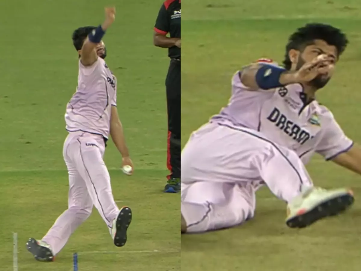 IPL 2025: GT pacer Arshad Khan slips twice, crashes to the ground vs LSG; leaves fans concerned IPL 2025: GT pacer Arshad Khan slips twice, crashes to the ground vs LSG; leaves fans concerned