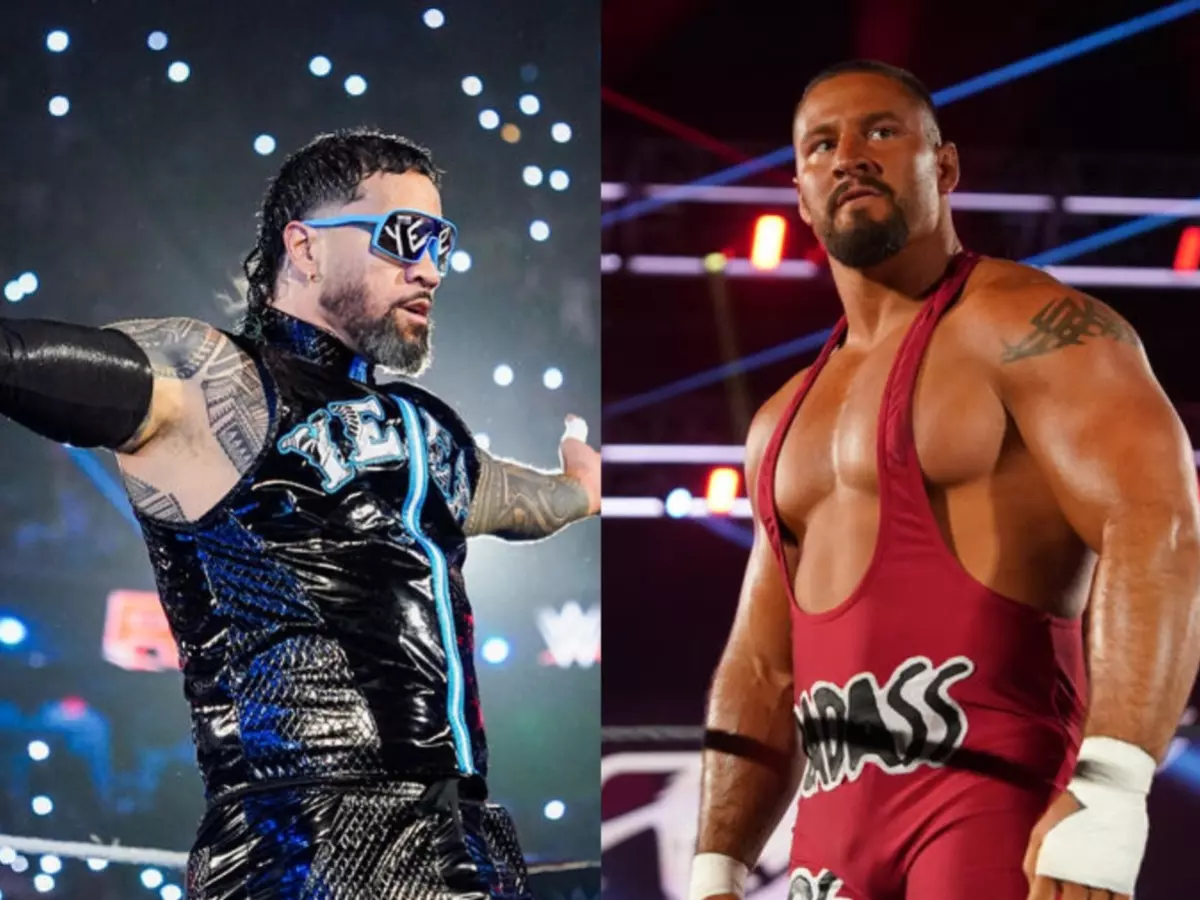 bronjey-682bf96ed78f4 Jey Uso (L) beat Bron Breakker on Raw. | Credit: WWE