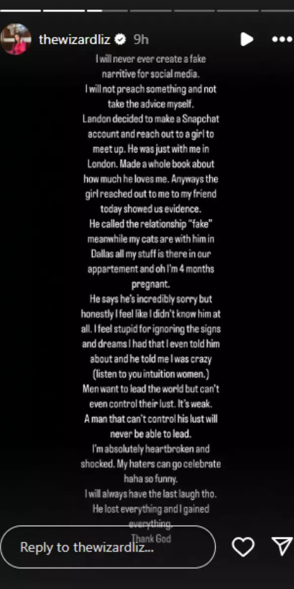 Wizard Liz and Landon Nickerson } Credit: Instagram/wizardliz Wizard Liz and Landon Nickerson } Credit: Instagram/wizardliz