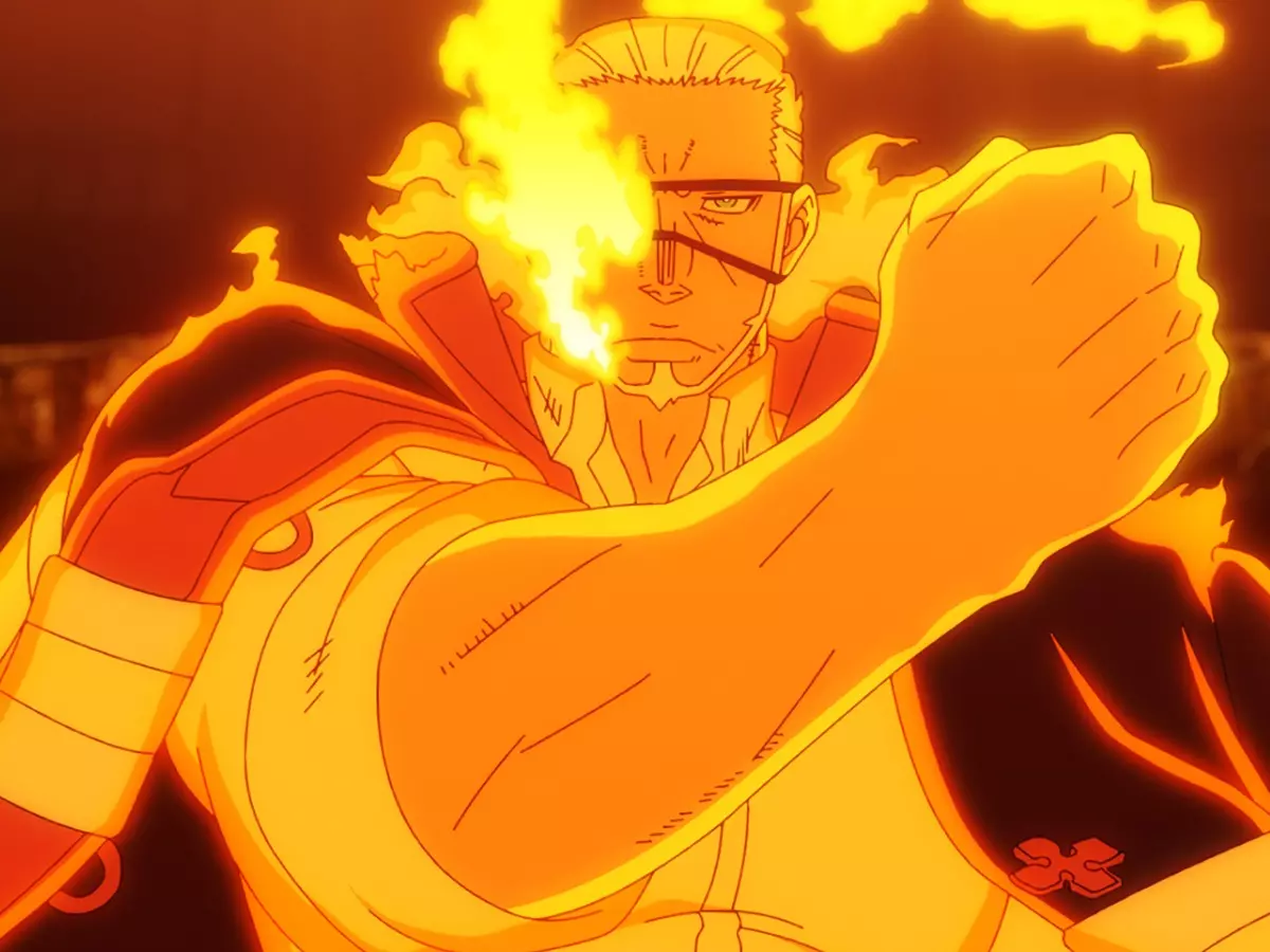 Shinra vs Burns in Fire Force season 3 episode 6 Shinra vs Burns in Fire Force season 3 episode 6