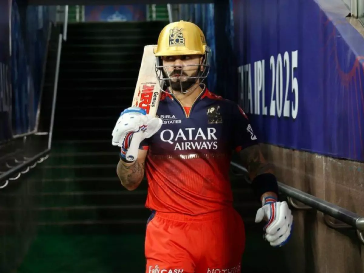 IPL 2025: Did Virat Kohli ask to turn off the RCB team song? | Credit: X IPL 2025: Did Virat Kohli ask to turn off the RCB team song? | Credit: X