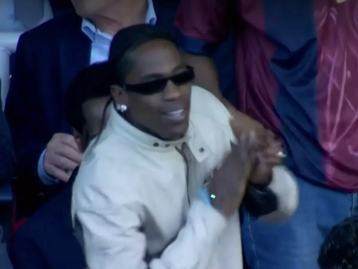 Barcelona vs Real Madrid: Travis Scott's wild celebration goes viral | Credit: X Barcelona vs Real Madrid: Travis Scott's wild celebration goes viral | Credit: X
