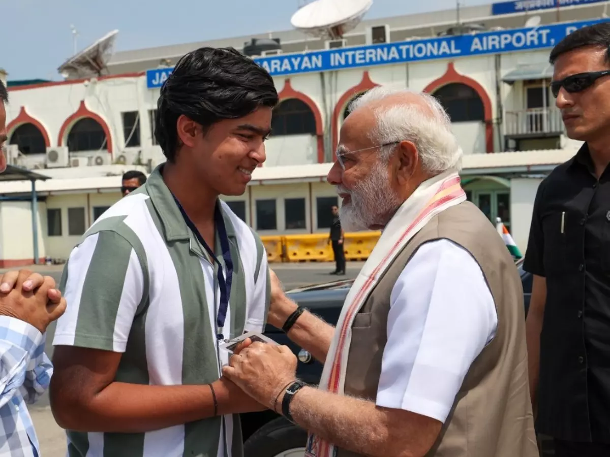 PM Narendra Modi (Right) meets IPL sensation Vaibhav Suryavanshi (left) | Credit: X | @narendramodi PM Narendra Modi (Right) meets IPL sensation Vaibhav Suryavanshi (left) | Credit: X | @narendramodi