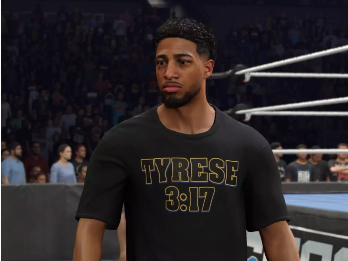 Tyrese Haliburton in WWE 2k25 Tyrese Haliburton in WWE 2k25 I Credits: X/ @WWEgames