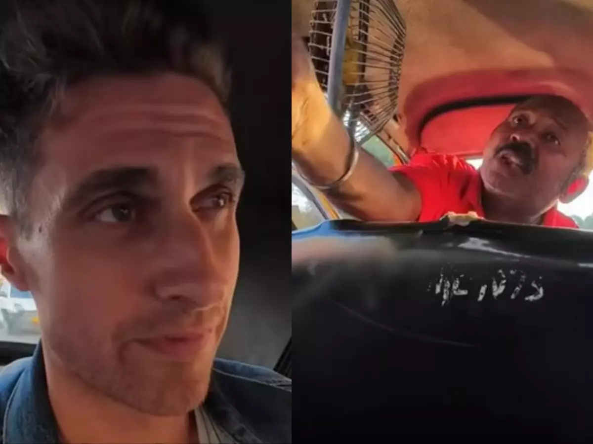 'I'll break his bones': Kolkata taxi driver threatens foreign vlogger | Credit: YouTube @MeetDustin 'I'll break his bones': Kolkata taxi driver threatens foreign vlogger | Credit: YouTube @MeetDustin