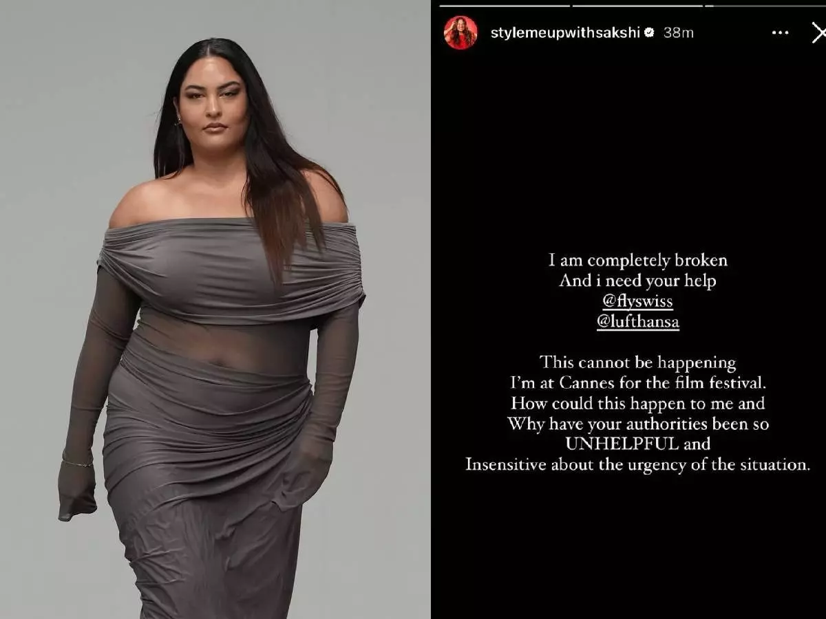 Influencer Sakshi Sindwani¡¯s Cannes red carpet plans in crisis Influencer Sakshi Sindwani¡¯s Cannes red carpet plans in crisis | Credit: X