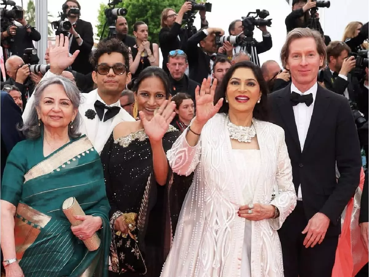 Wes Anderson joins Sharmila Tagore and Simi Garewal at Cannes for restored Aranyer Din Ratri premiere | Credit: X | Sourav_3294 Wes Anderson joins Sharmila Tagore and Simi Garewal at Cannes for restored Aranyer Din Ratri premiere | Credit: X | Sourav_3294