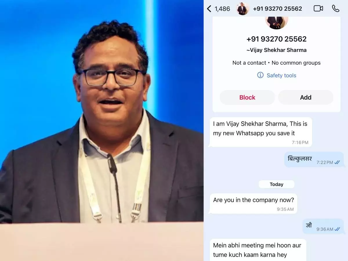 Paytm CEO scammed by fake ¡®himself:' Shares hilarious chat Paytm CEO scammed by fake ¡®himself:' Shares hilarious chat | Credit: X| vijayshekhar