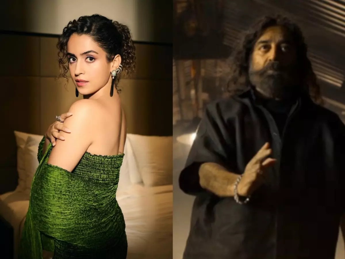 sanyakamal-68356872c1e77 Sanya Malhotra (L) is part of Kamal Haasan's Thug Life. | Credit: Instagram/Trailer