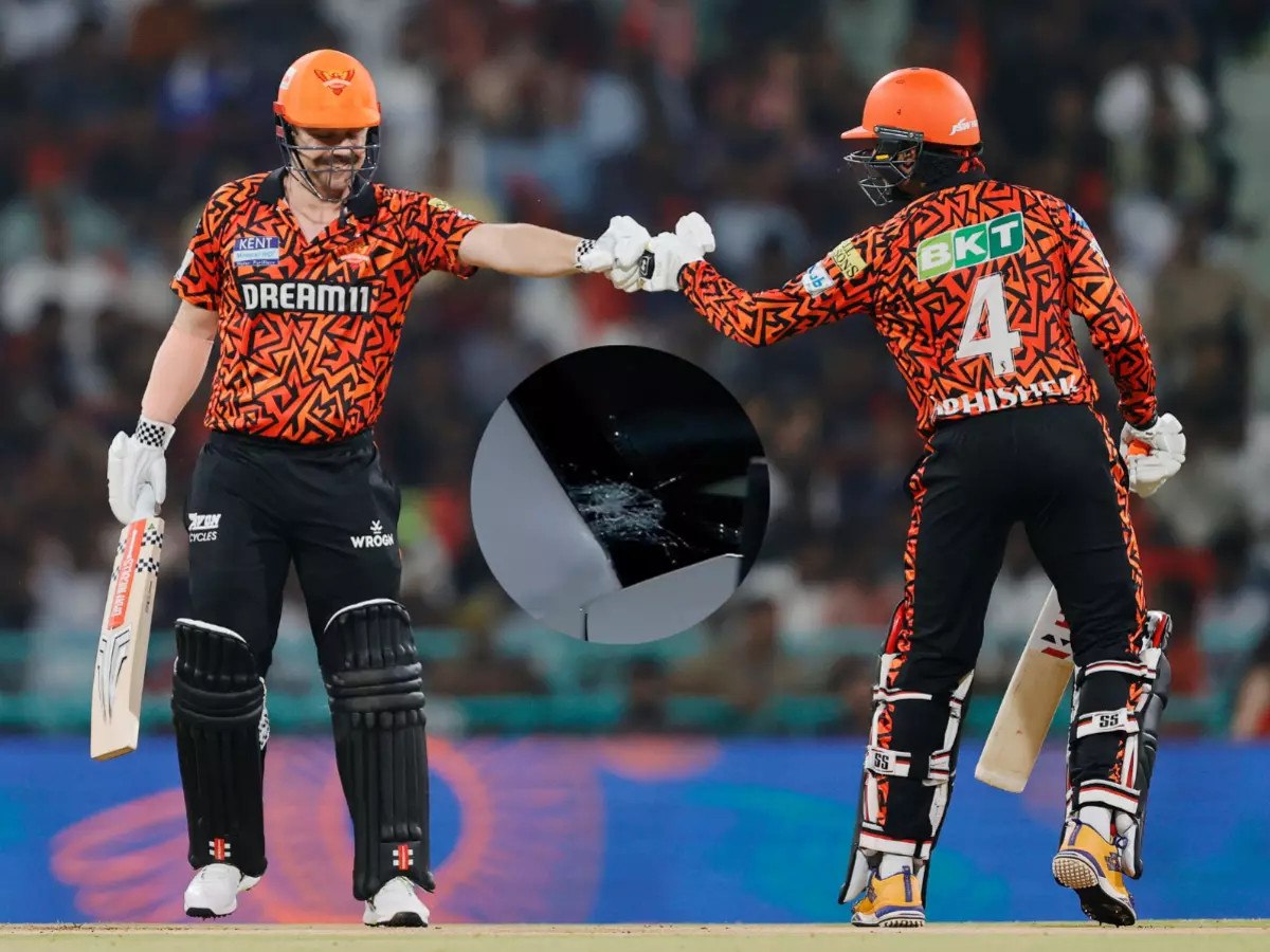 IPL 2024: Abhishek Sharma smashes TATA Curvv's mirror with six, but his innings ends at 34, Travis Head follows IPL 2024: Abhishek Sharma smashes TATA Curvv's mirror with six, but his innings ends at 34, Travis Head follows