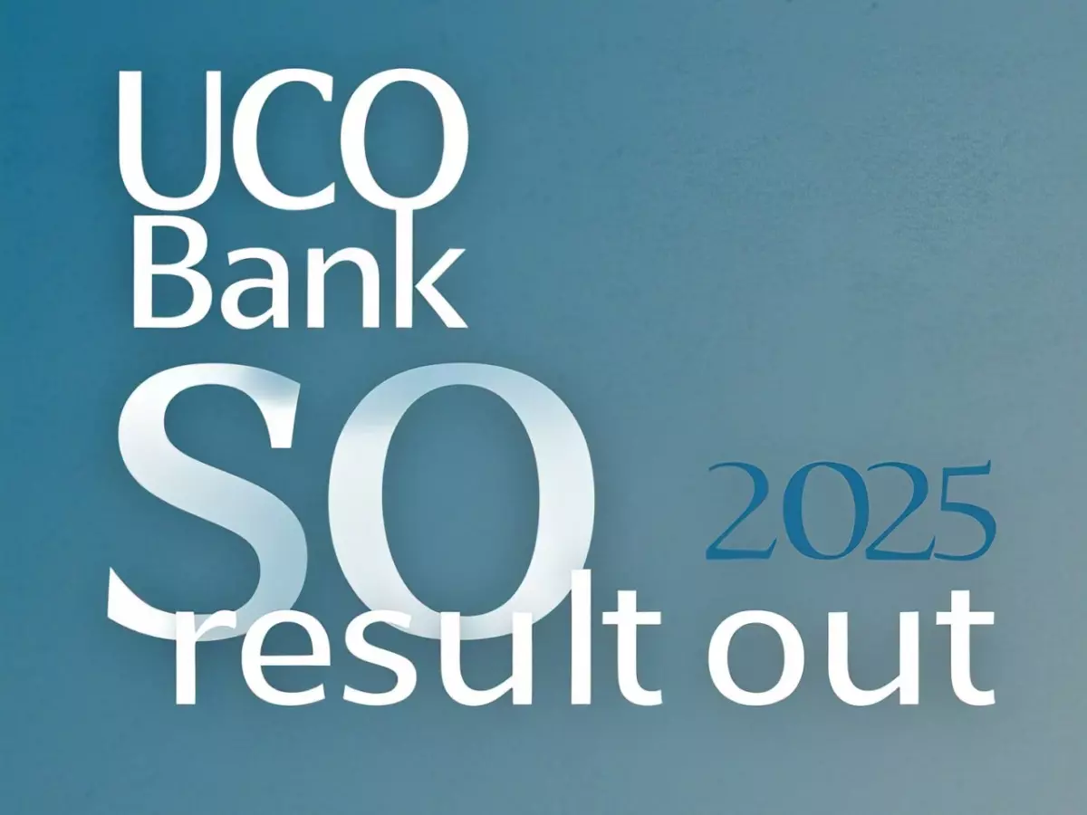 UCO Bank SO result 2025 out UCO Bank SO result 2025 out