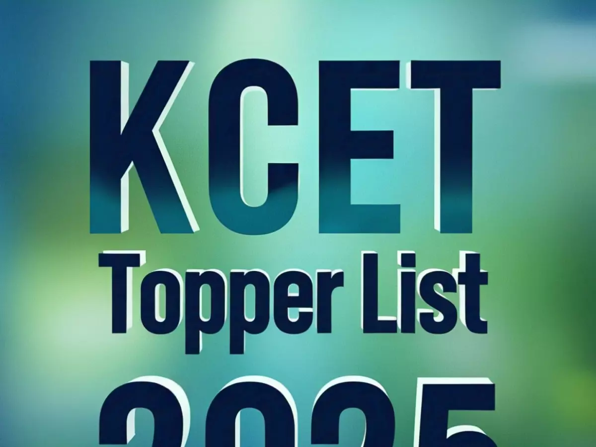 KCET Topper list 2025 KCET Topper list 2025
