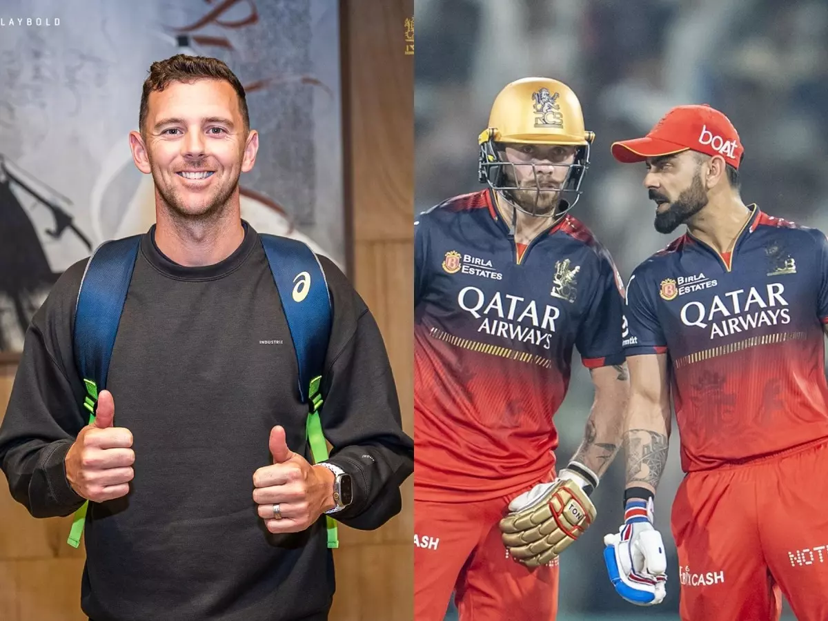 Josh Hazlewood back with RCB ahead of playoffs, fans thrilled Josh Hazlewood back with RCB ahead of playoffs, fans thrilled