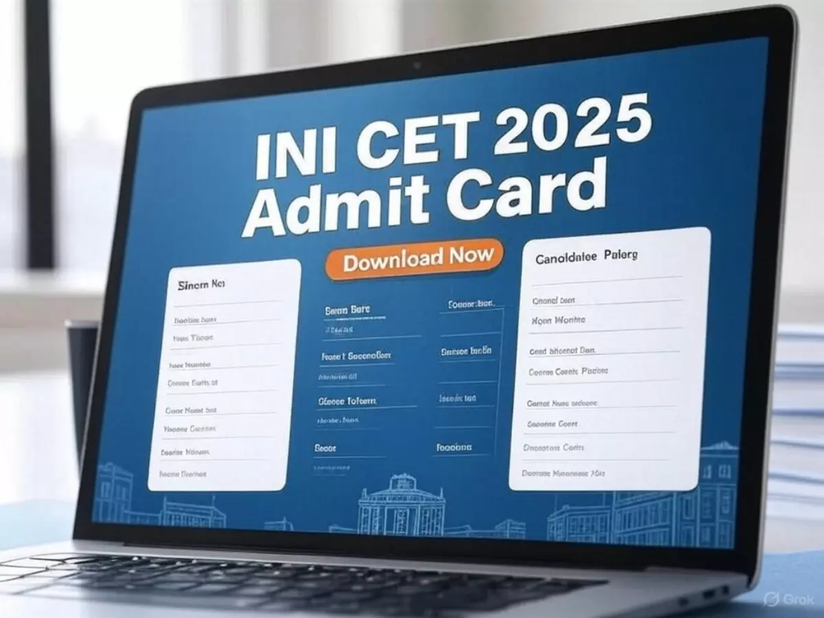 INI CET 2025 admit card 2025 INI CET 2025 admit card 2025