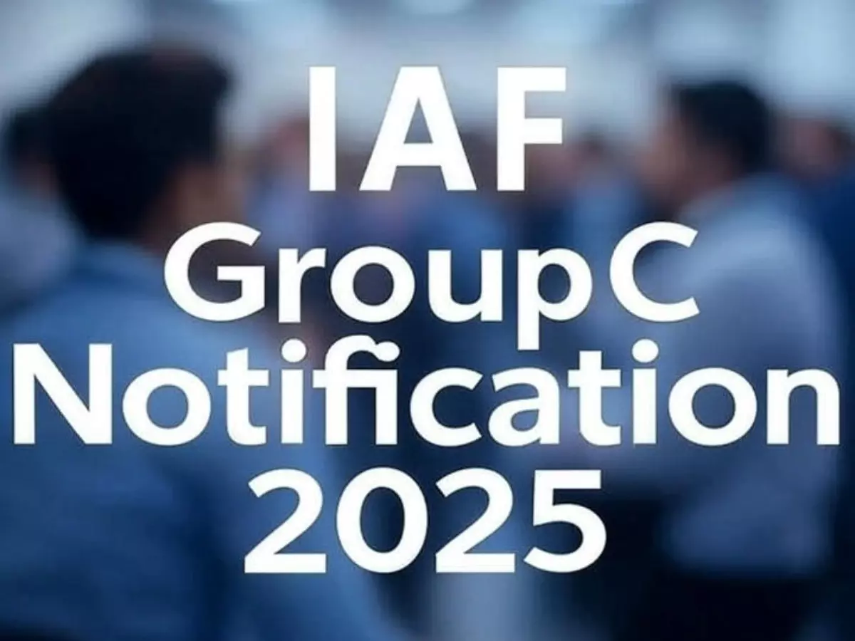 IAF Group C notification 2025 out IAF Group C notification 2025 out