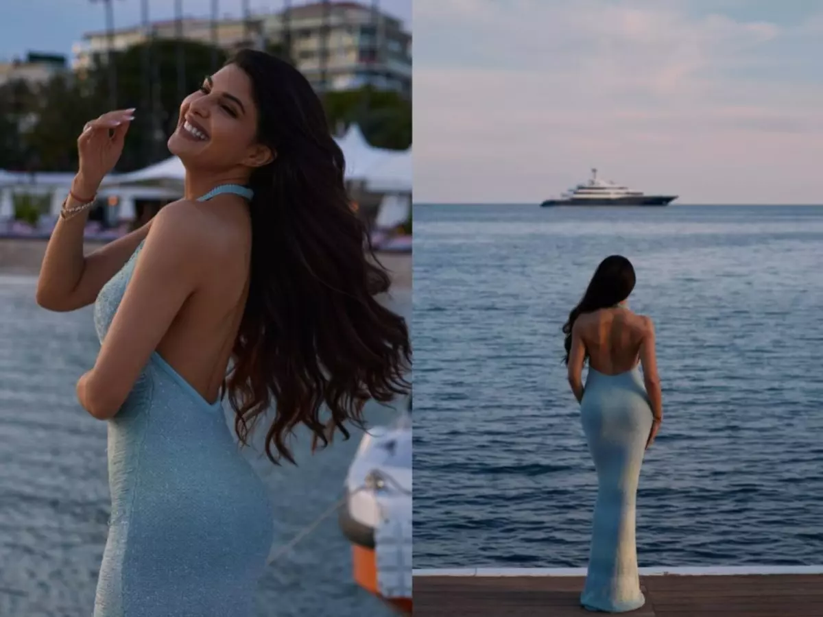 Cannes 2025: Jacqueline Fernandez shines in blue seafoam gown, honoured at women in cinema event Indiatimes