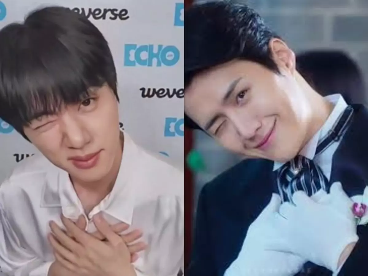 BTS' Jin joins Kim Seon Ho smile challenge form WLGYT! BTS' Jin joins Kim Seon Ho smile challenge form WLGYT!