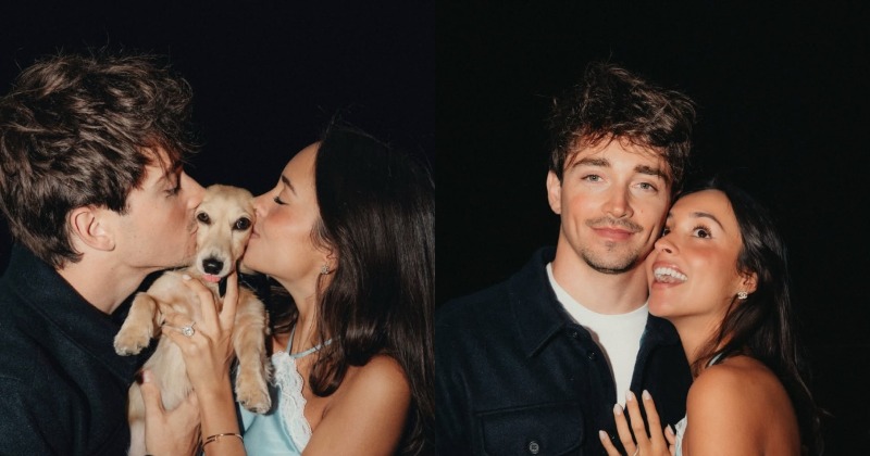 Image for Who is Alexandra Saint-Mleux, Charles Leclerc's fiancée?