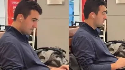 Viral airport video shows man resembling Charlie Kirk weeks after his death; internet speculates he 'may still be alive'