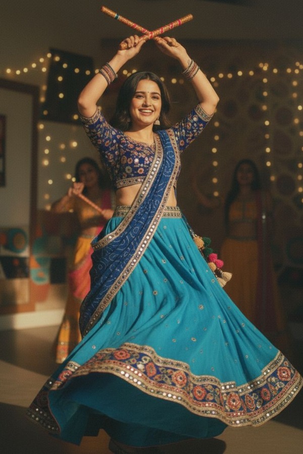After sarees, AI-generated Garba looks go viral: Check prompts list | Credit: Instagram/saloniijha