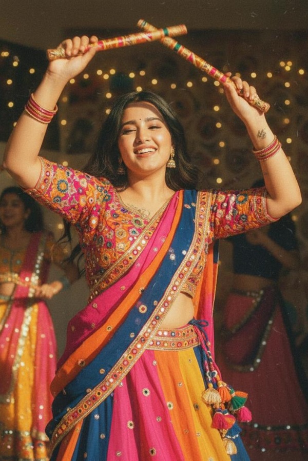 After sarees, AI-generated Garba looks go viral: Check prompts list | Credit: Instagram/saloniijha