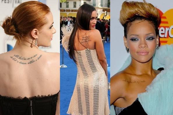 Bollywood Celebrities With Tattoos