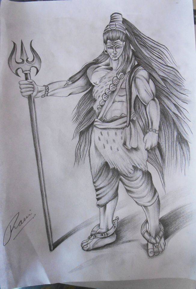 Lord Shiva Pencil Drawing Images Download