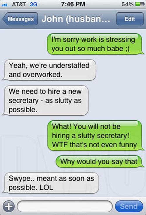 hilarious autocorrect text messages