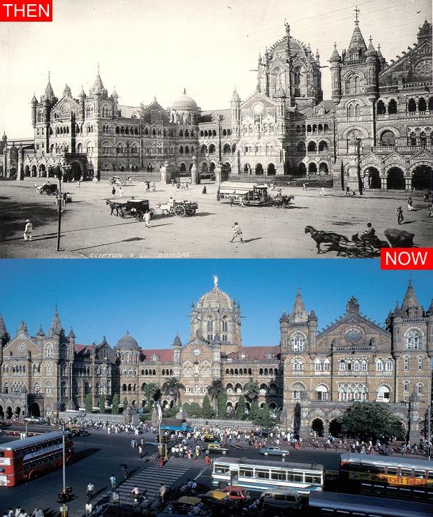 india cities then and now