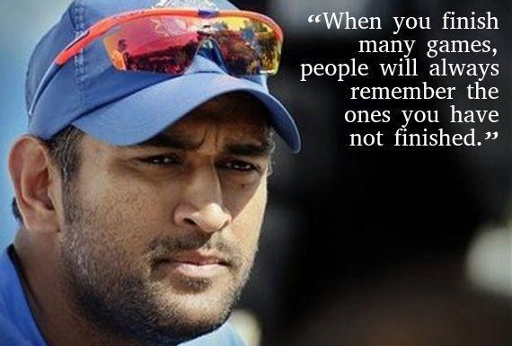 MS Dhoni's most awe-inspiring quotes Photos
