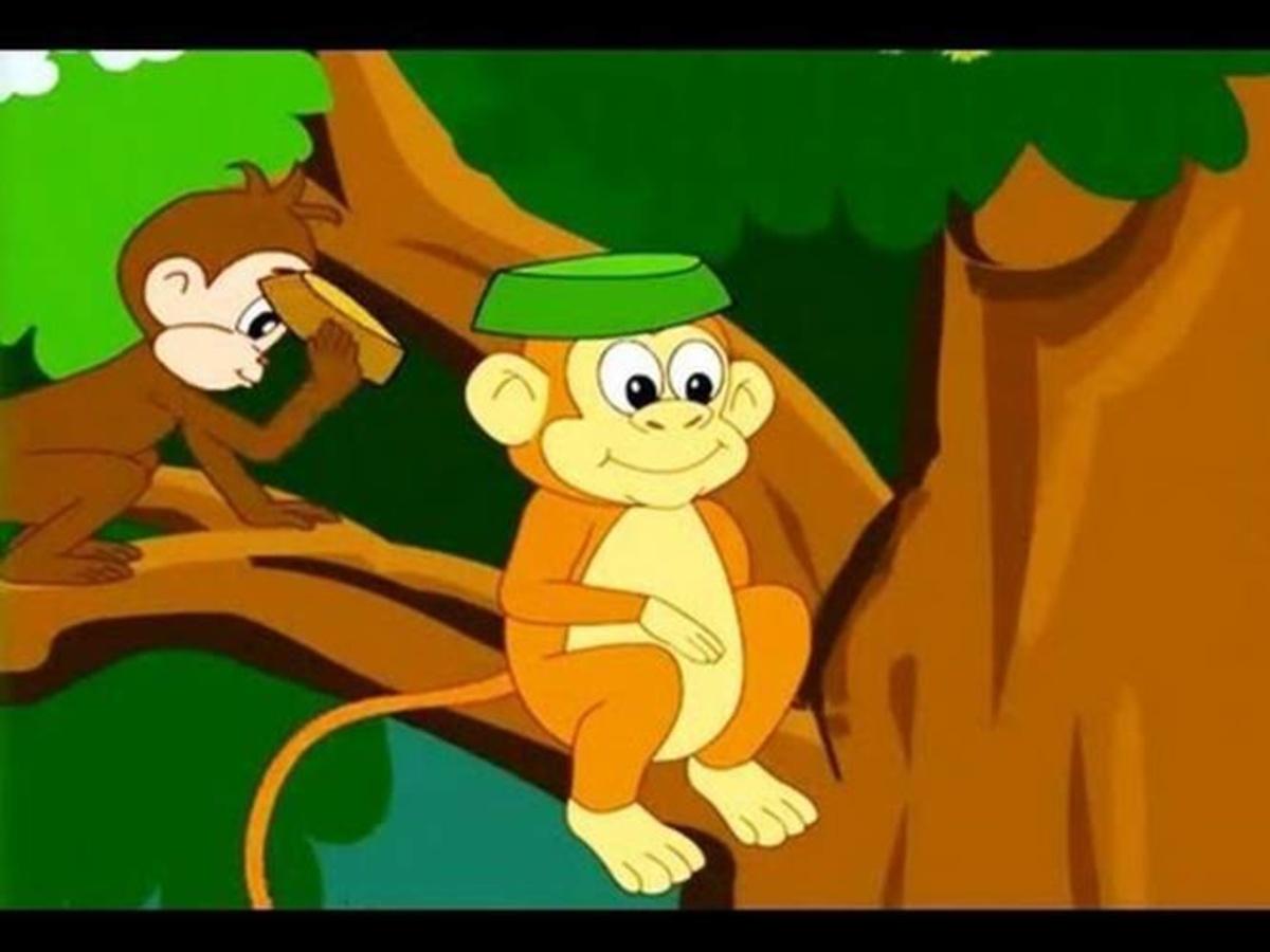 Panchatantra Tales In Hindi Topiwala Aur Bandar Animated Story For Kids |  Moral Story (Kahani)